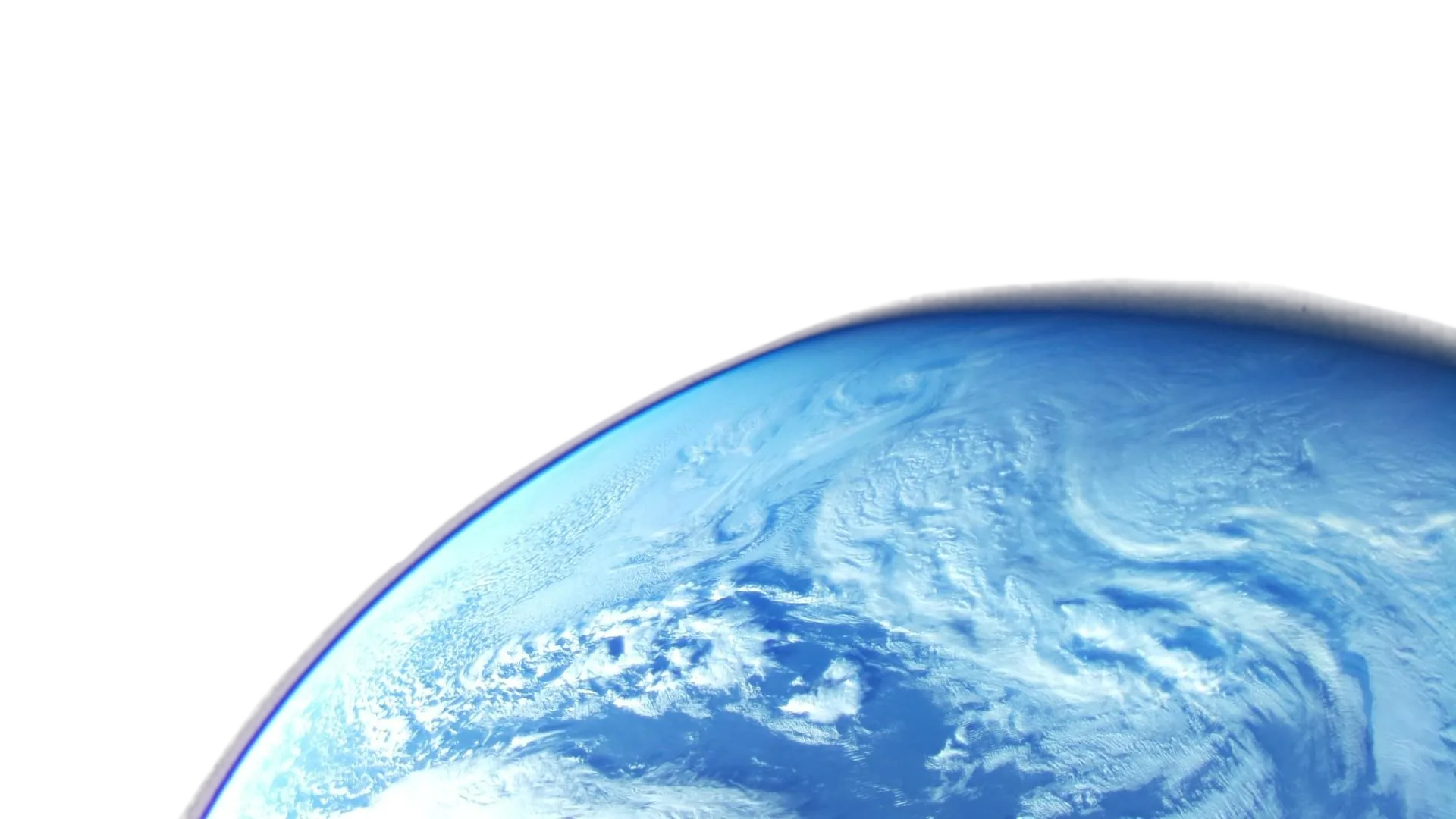 Earth's curved blue horizon and clouds photographed by YPSat from Ariane 6's upper stage